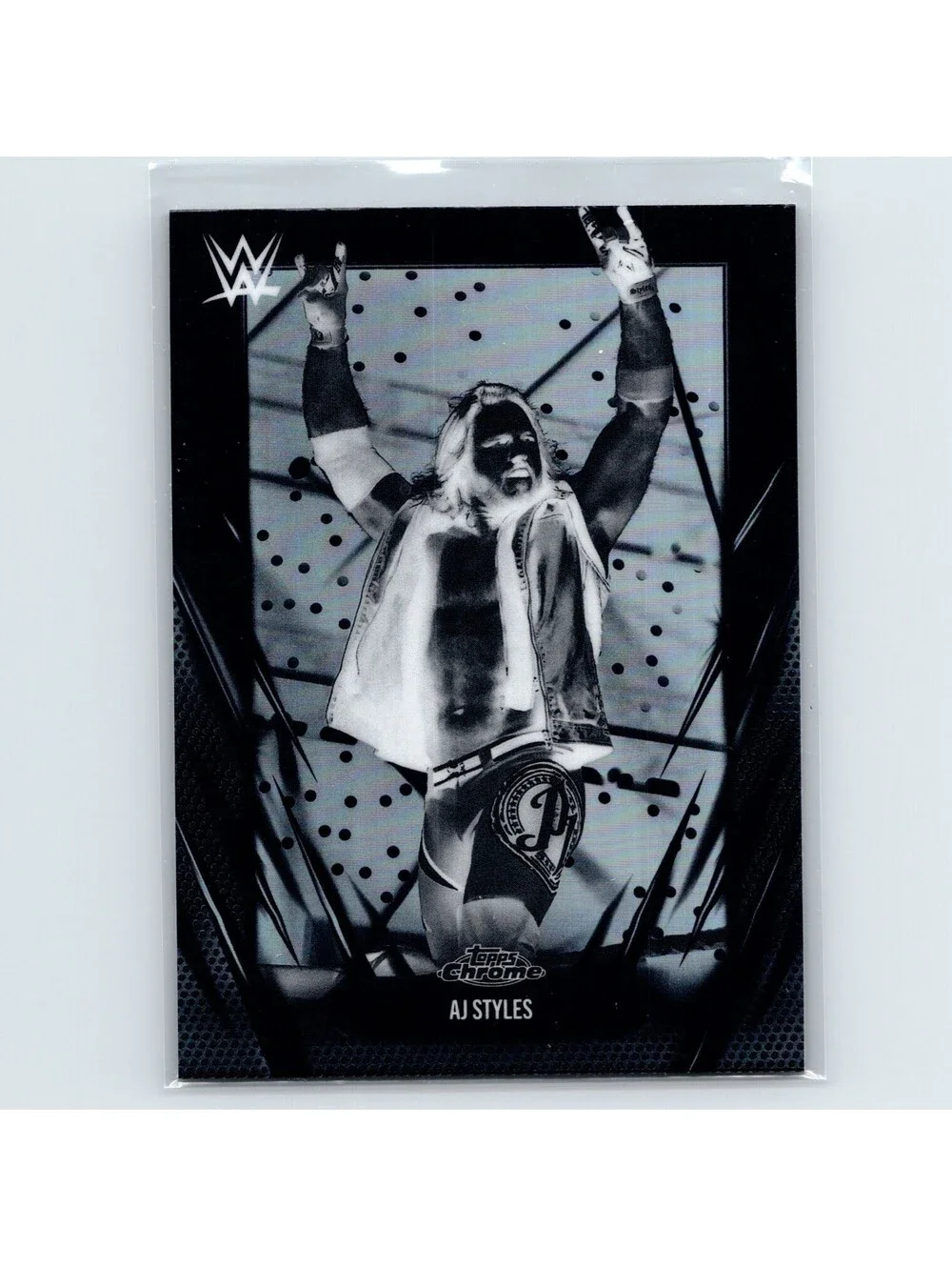 2026 Topps Chrome WWE AJ Styles #47 Negative Refractor